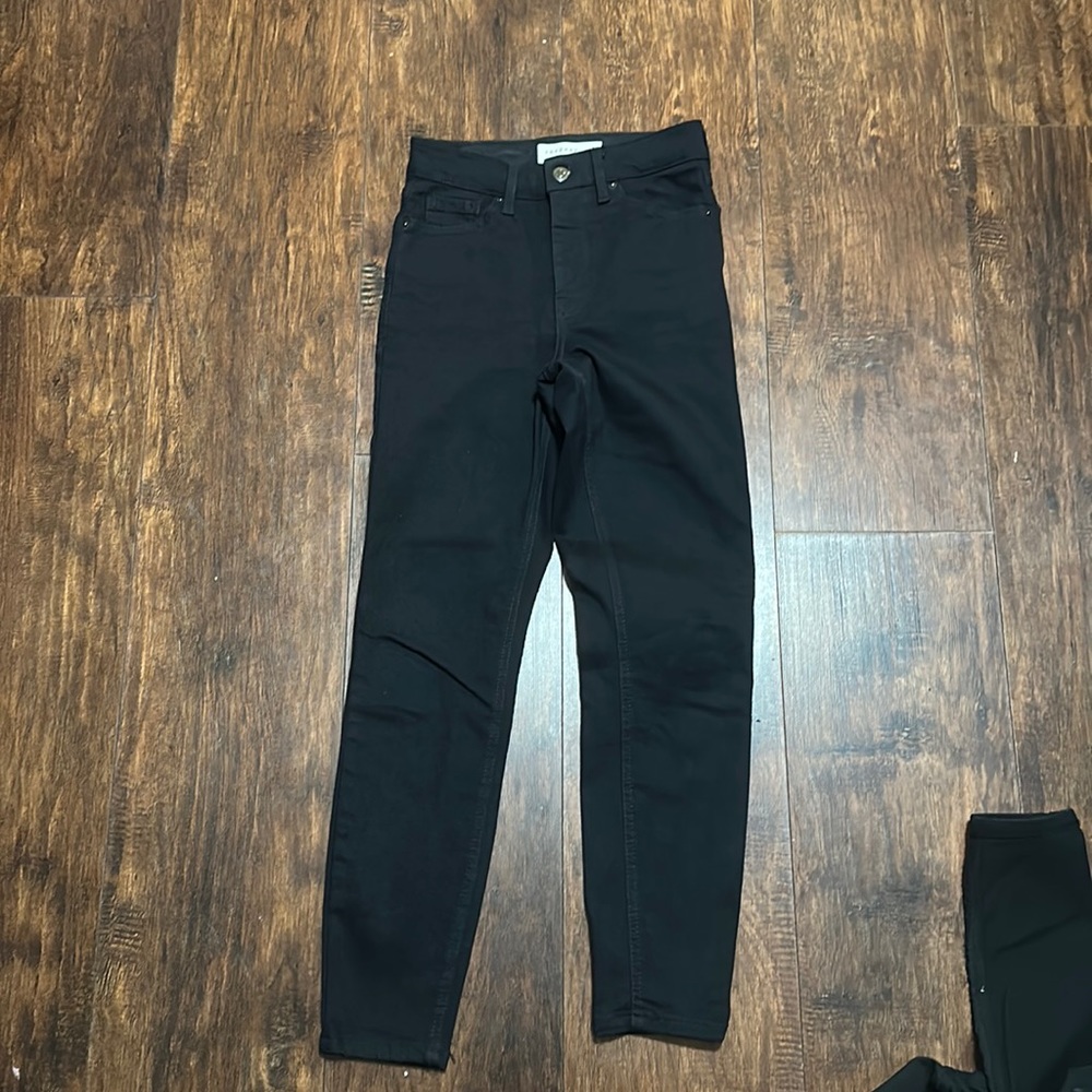 TOPSHOP Jamie black jeans petite